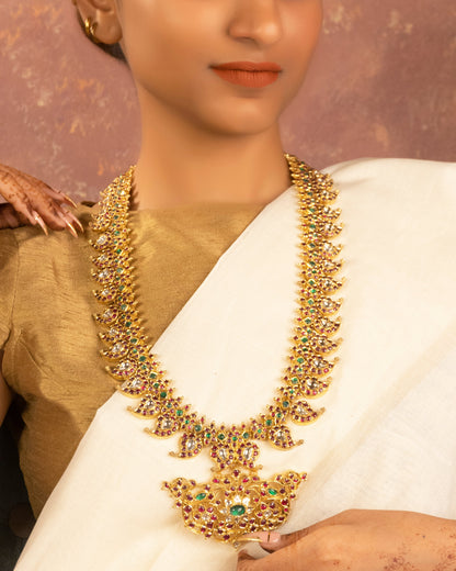 Shaheen Polki Long Necklace