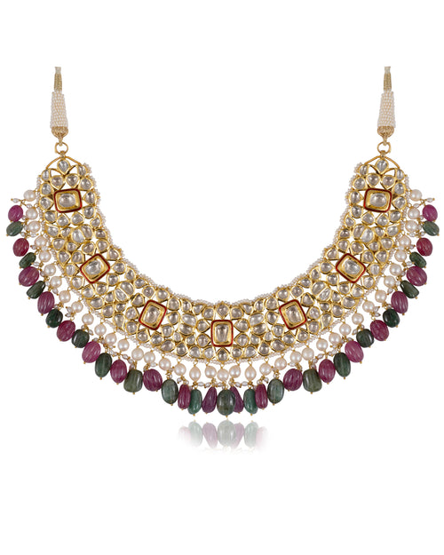 Madhiya Jadau Polki Necklace