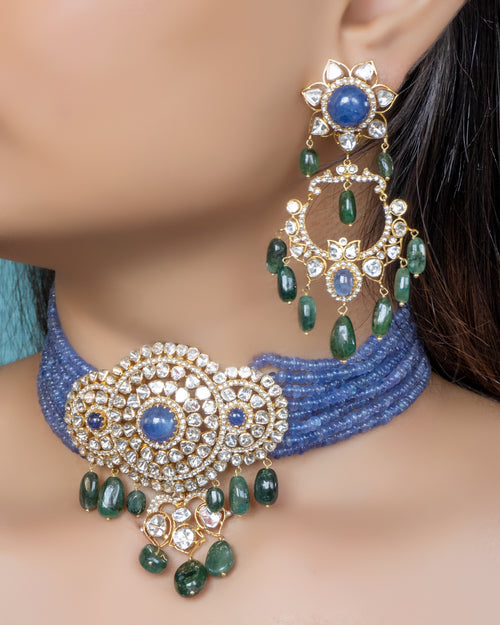 Trishka Polki Bead Choker