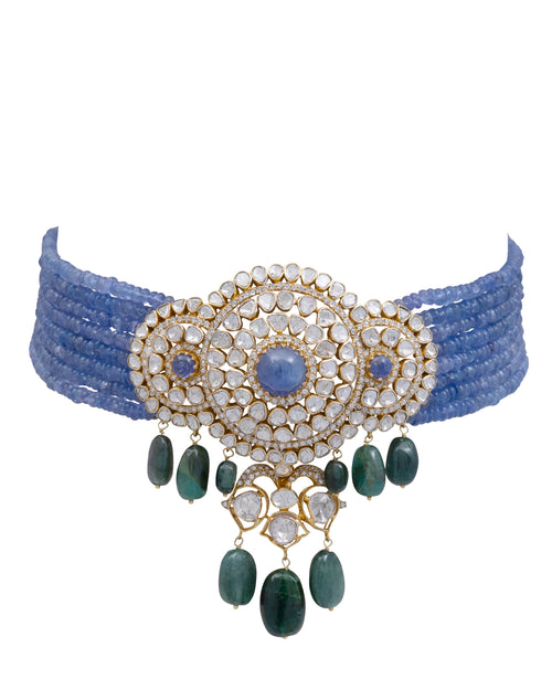 Trishka Polki Bead Choker