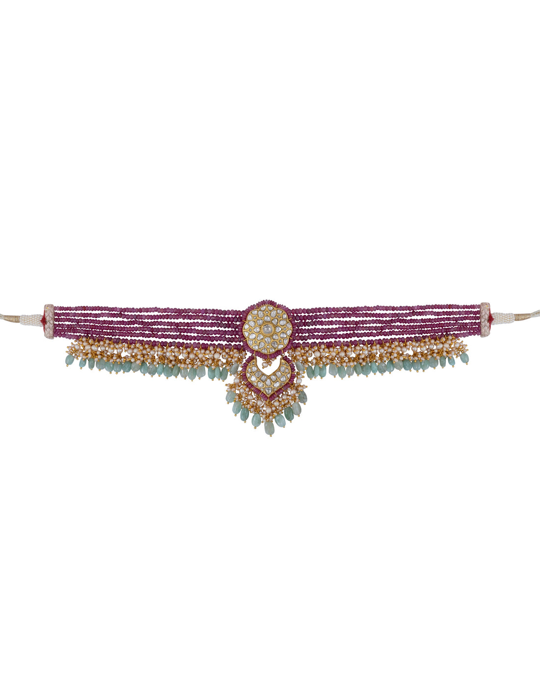 Daina Polki Bead Choker