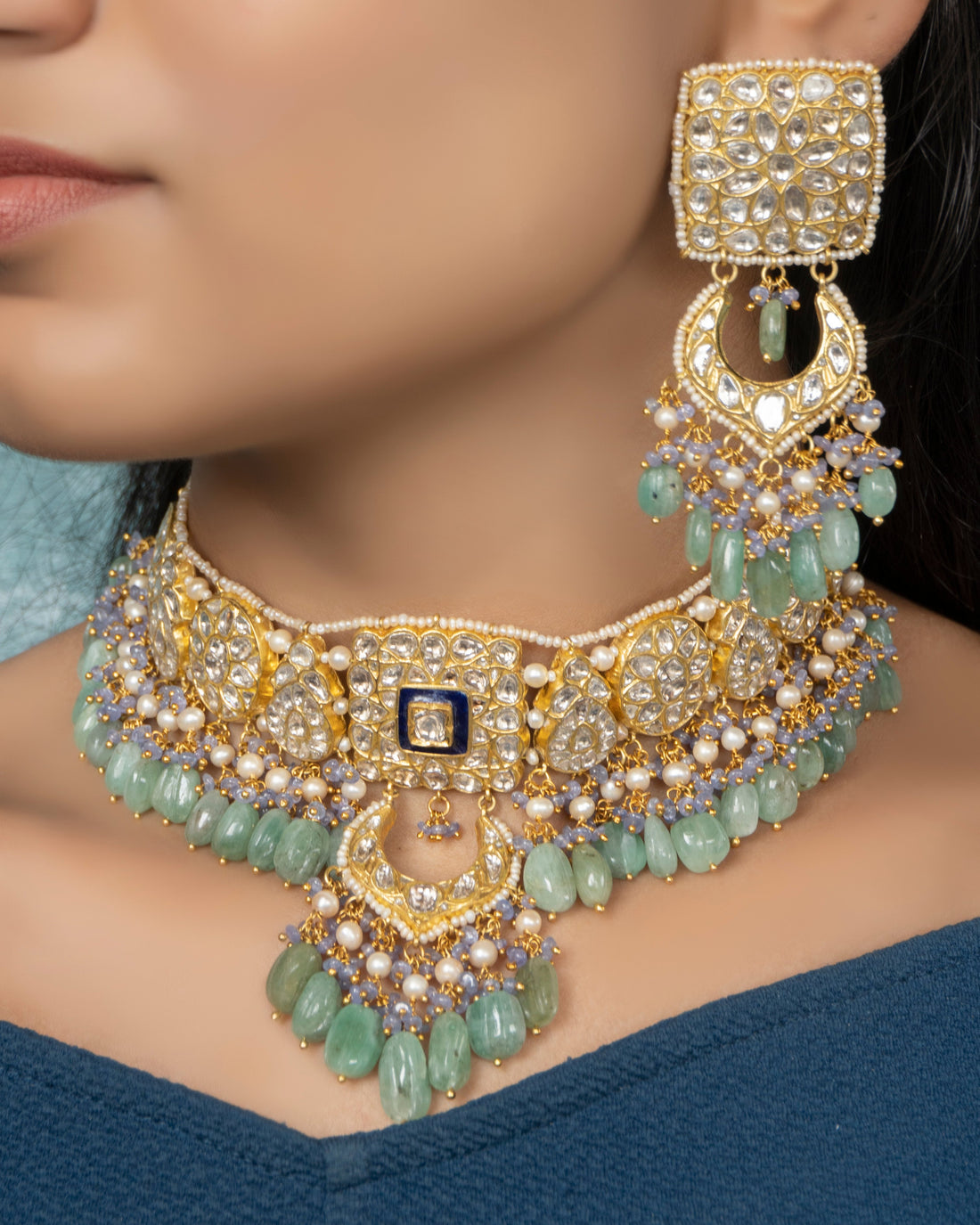 Nazmeen Polki Chandbalis