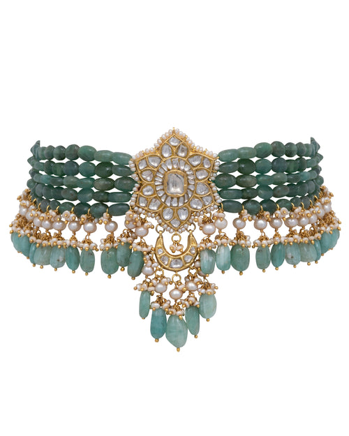 Doja Polki Bead Choker