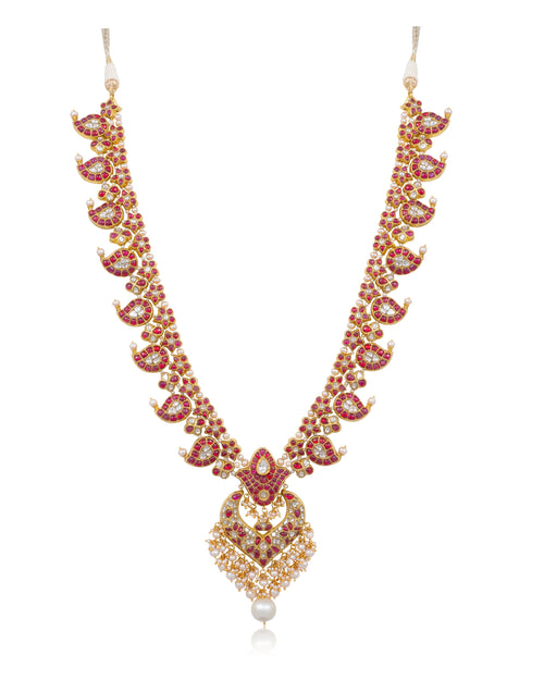 Tryia Polki Long Necklace