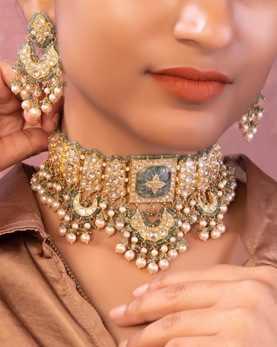 Shubangi Polki Chandbalis