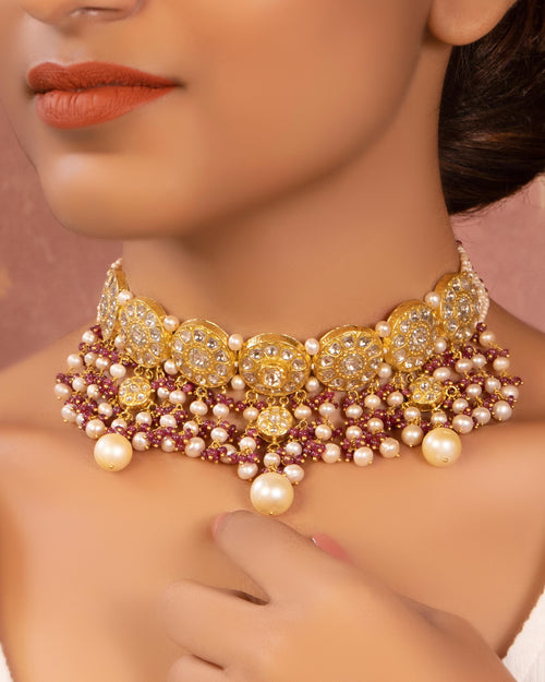 Dhalia Polki Choker