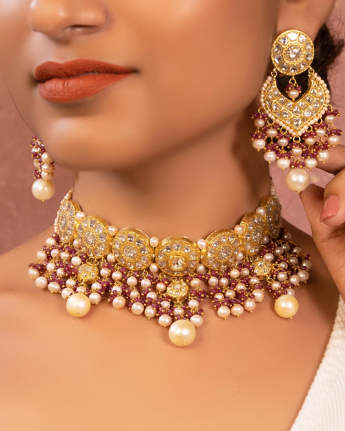 Dhalia Polki Choker