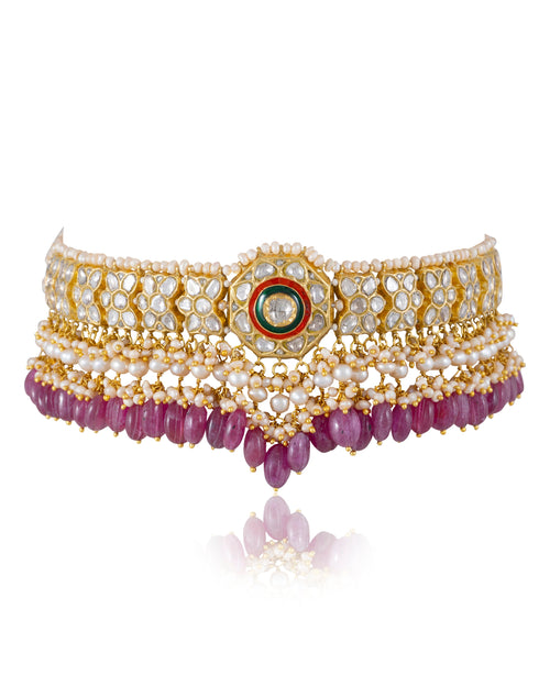 Jacinta Choker And Gayatri Chandbalis Polki Set