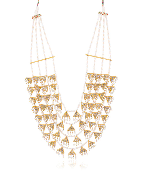 Manisha Polki Long Necklace - NO ORDERS