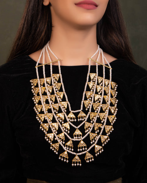 Manisha Polki Long Necklace - NO ORDERS