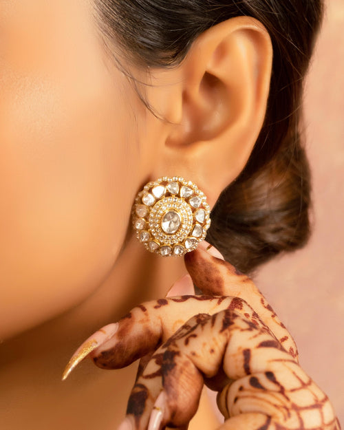 Gauri Bead Choker and Bavna Tops Polki Set