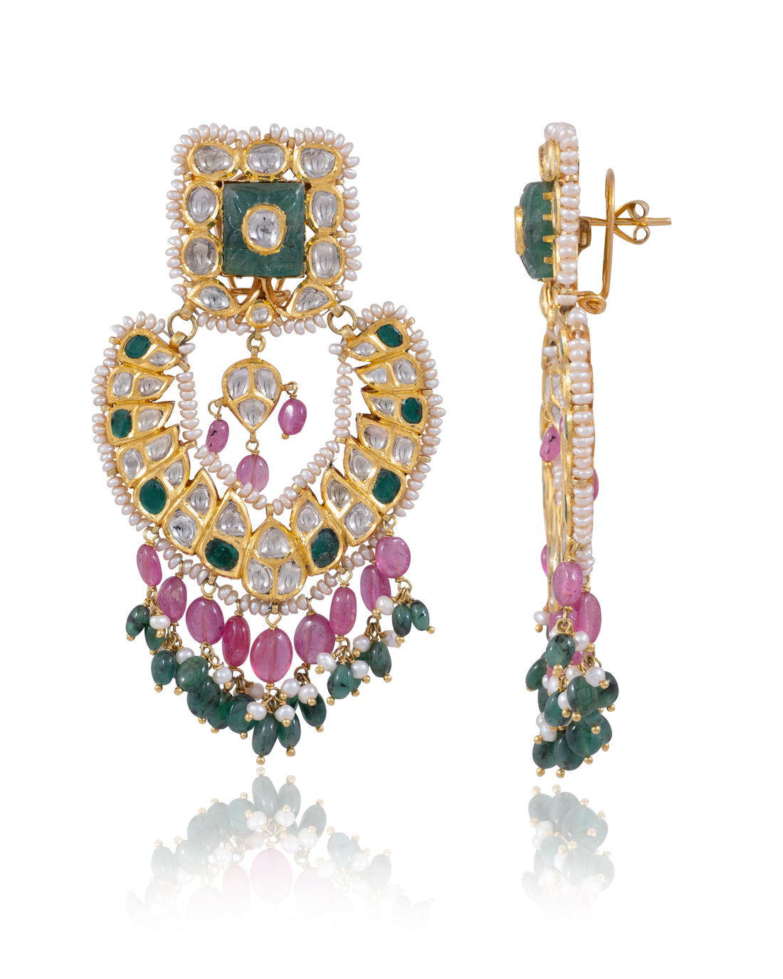 Sajida Jadau Polki Chandbalis