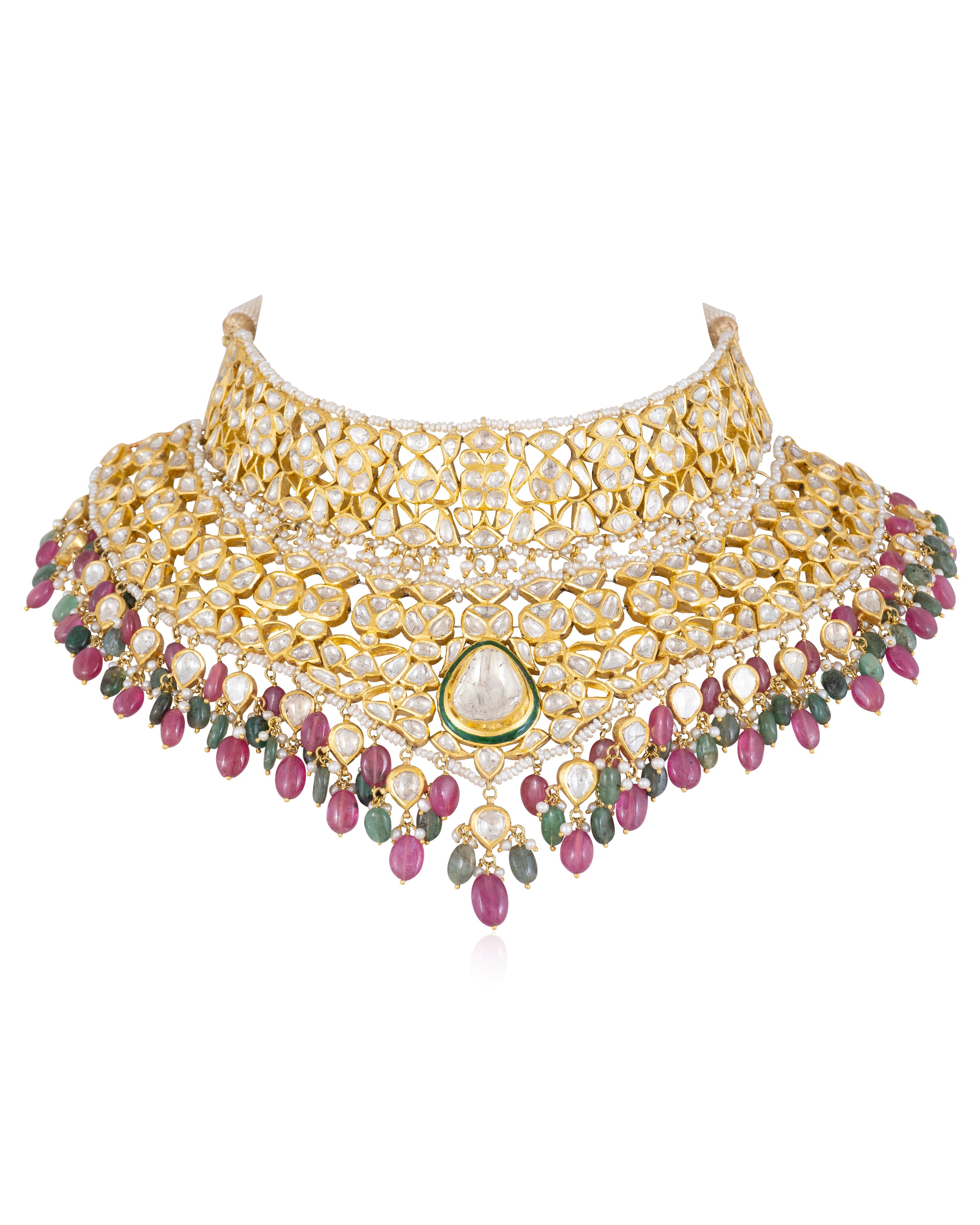 Jadau Polki Choker Set