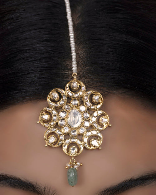 Jadau Polki Maangtika