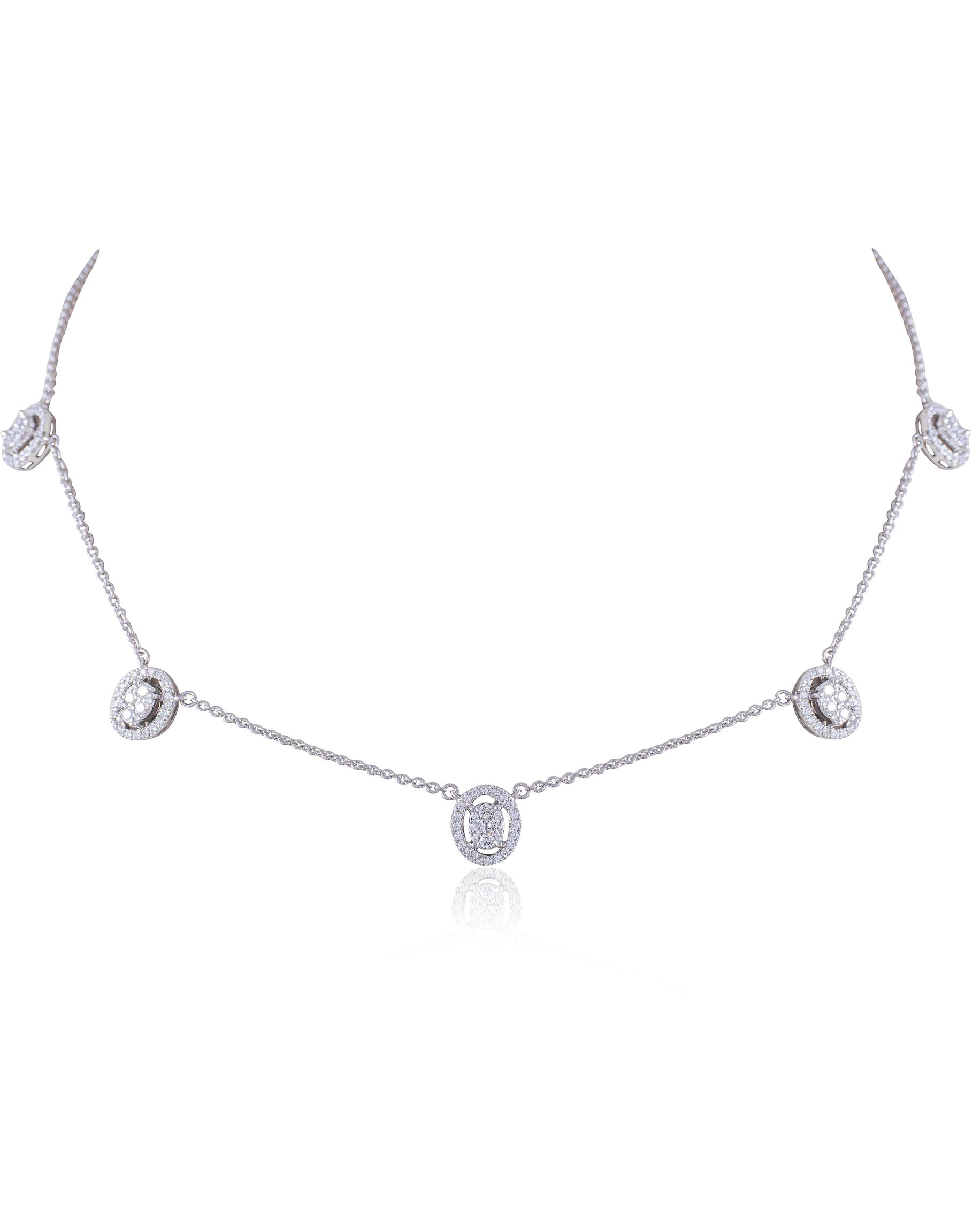 Round Diamond Halo Pendant | Ouros Jewels
