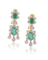 Zarina Polki And Diamond Long Earrings