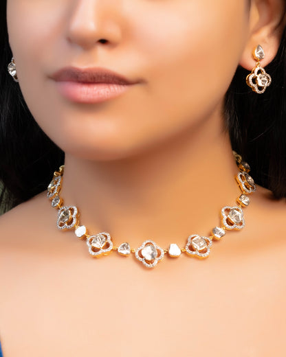 Maitreyi Polki And Diamond Long Earrings