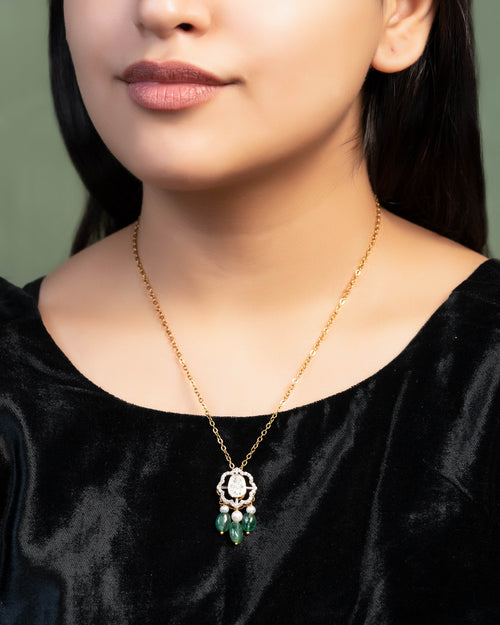 Sancheti Pendant And Anahita Tops Polki And Diamond Set