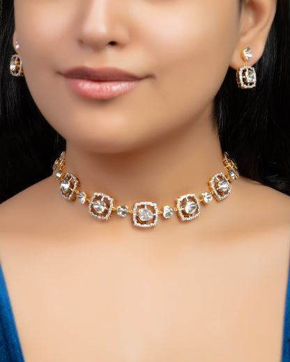 Ariya Polki And Diamond Choker