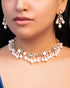Anisha Choker And Diya Long Earrings Polki And Diamond Set