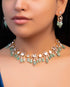 Priyal Choker And Divanshi Long Earrings Polki And Diamond Set
