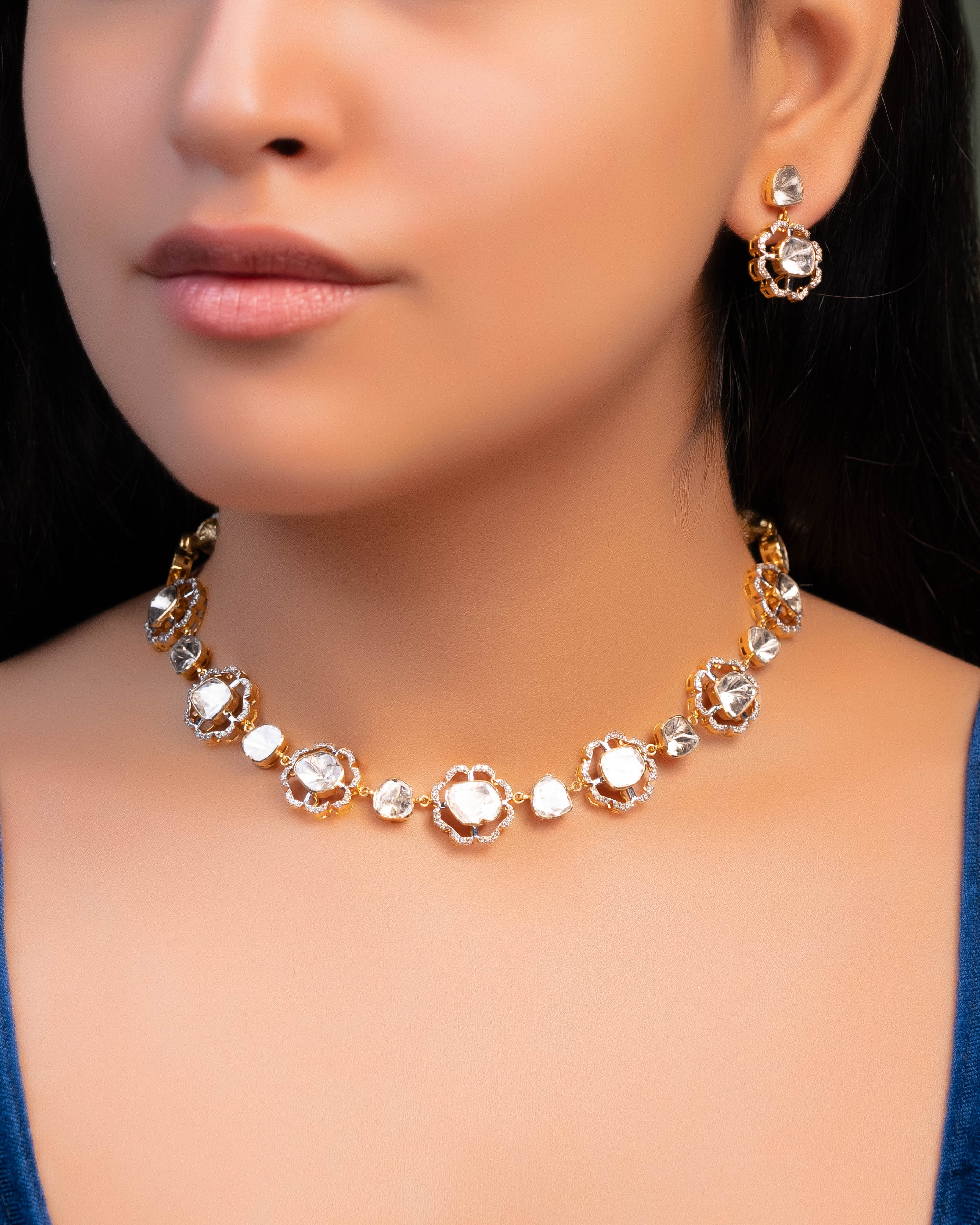 Piyusha Polki And Diamond Choker