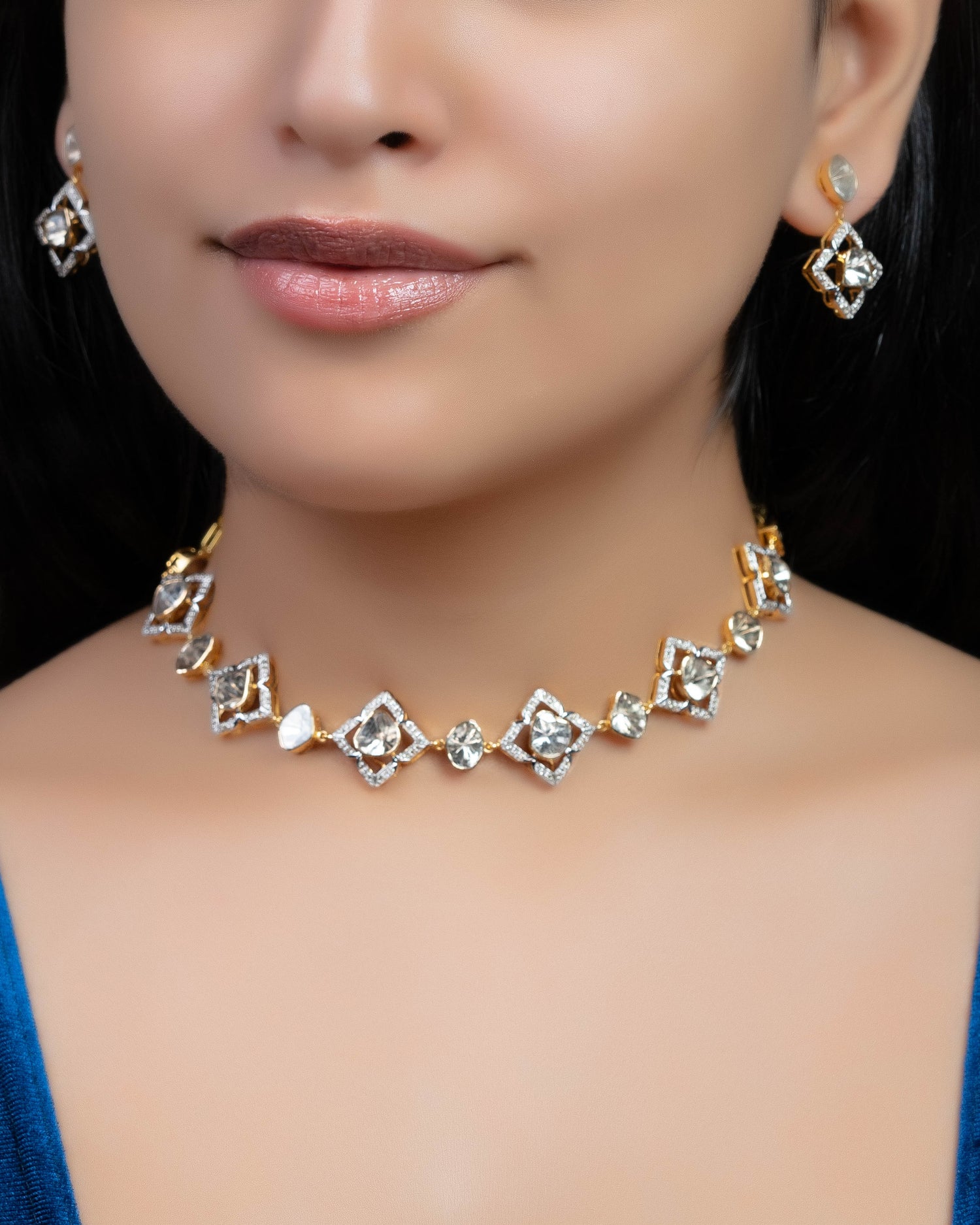 Vinita Polki And Diamond Choker