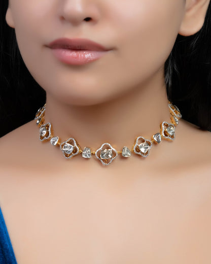 Alveena Polki And Diamond Choker