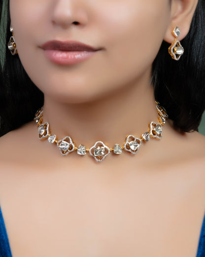 Alveena Polki And Diamond Choker