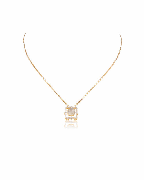Rashmika Polki And Diamond Pendant