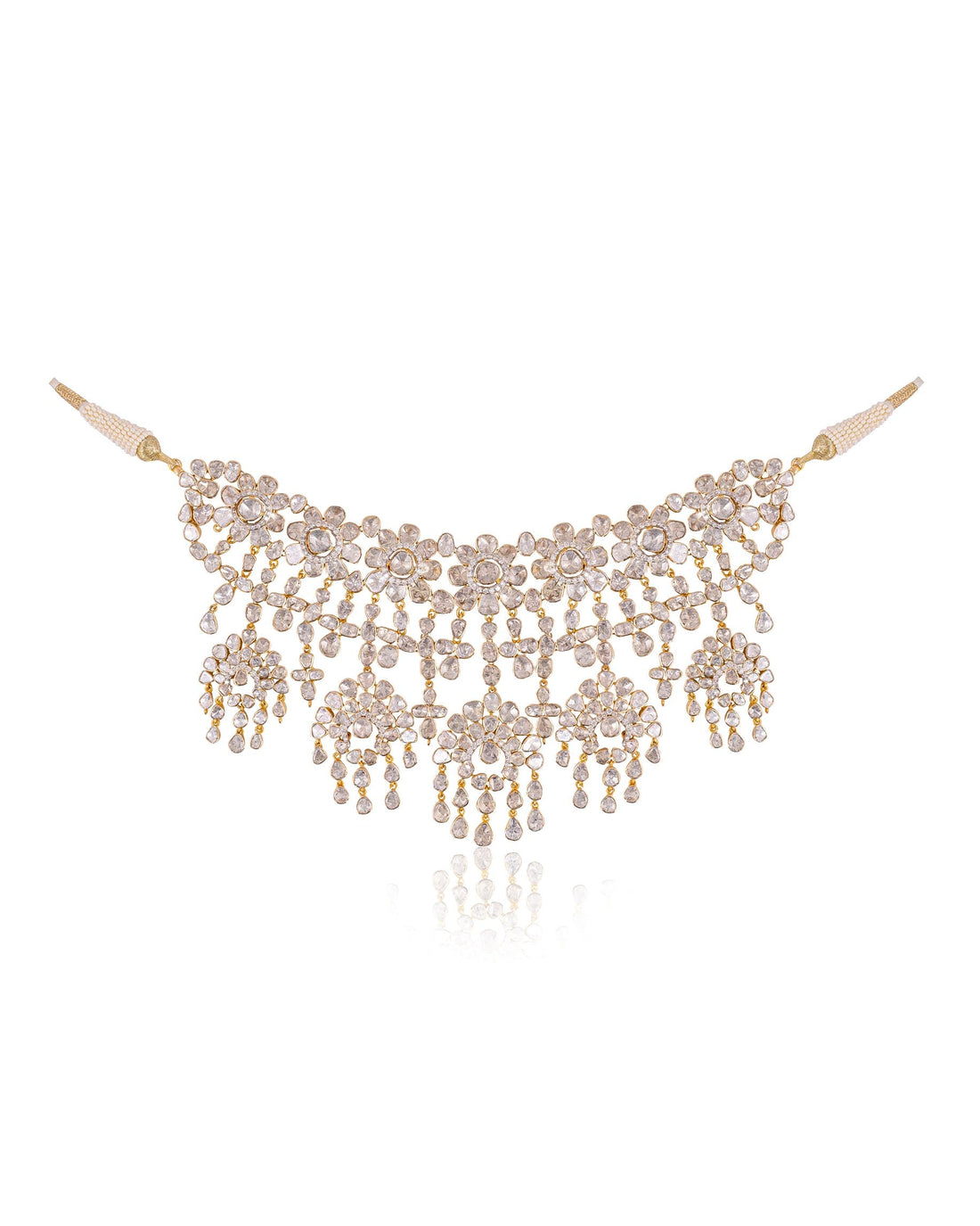Goenka Choker And Nia Earrings Polki Diamond Set
