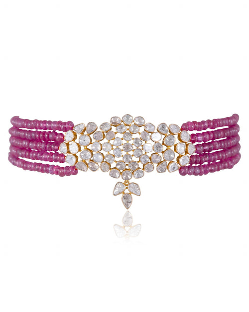 Naoma Polki Bead Choker