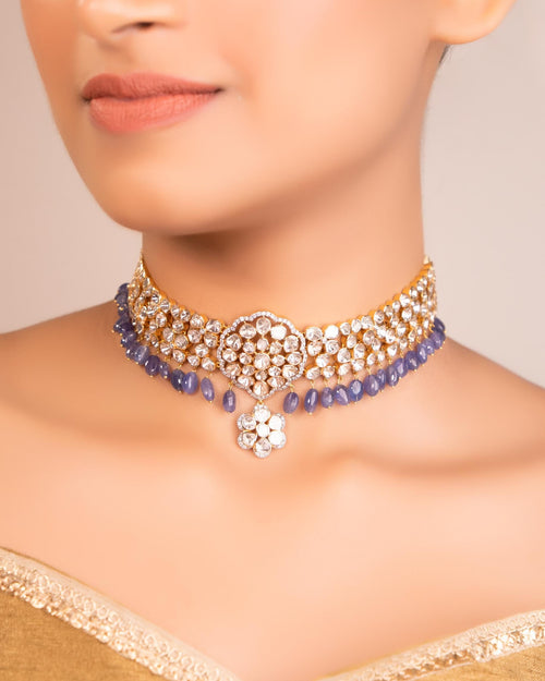 Urvashi Polki And Diamond Choker