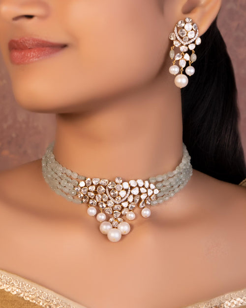 Sushmita Polki And Diamond Bead Choker