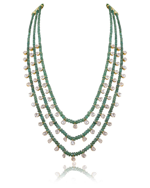 Nirva Polki Long Necklace
