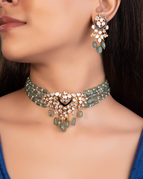 Ritu Polki Bead Choker