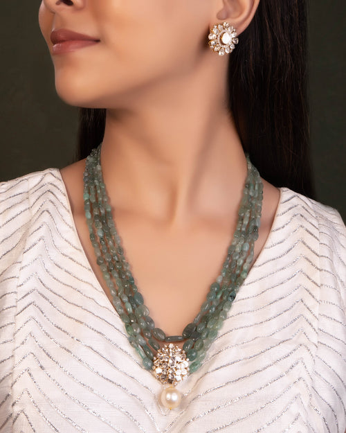 Kimberly Polki And Diamond Bead Pendant