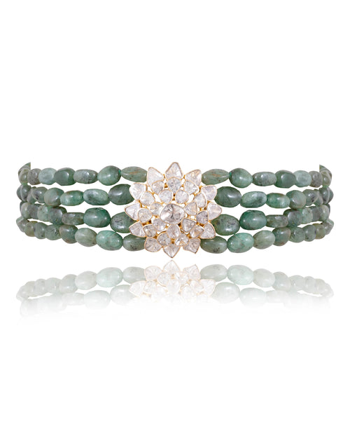 Zahida Polki Bead Choker