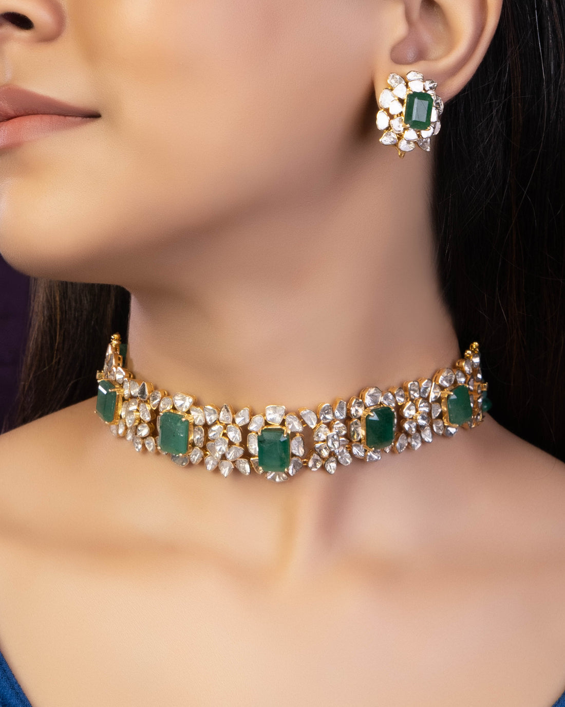 Sakina Polki Bead Choker