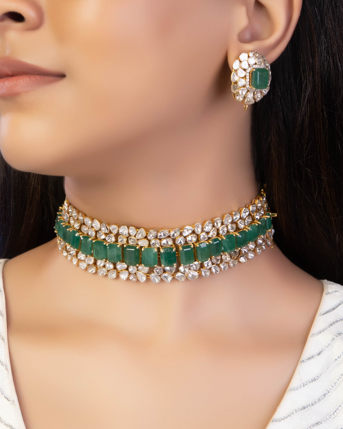 Vantasha Polki Bead Choker