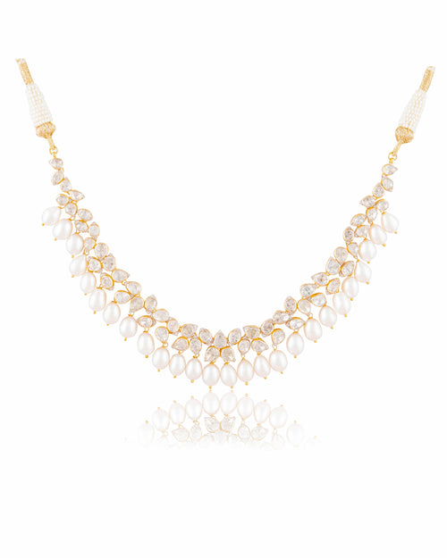 Advika Polki And Diamond Necklace