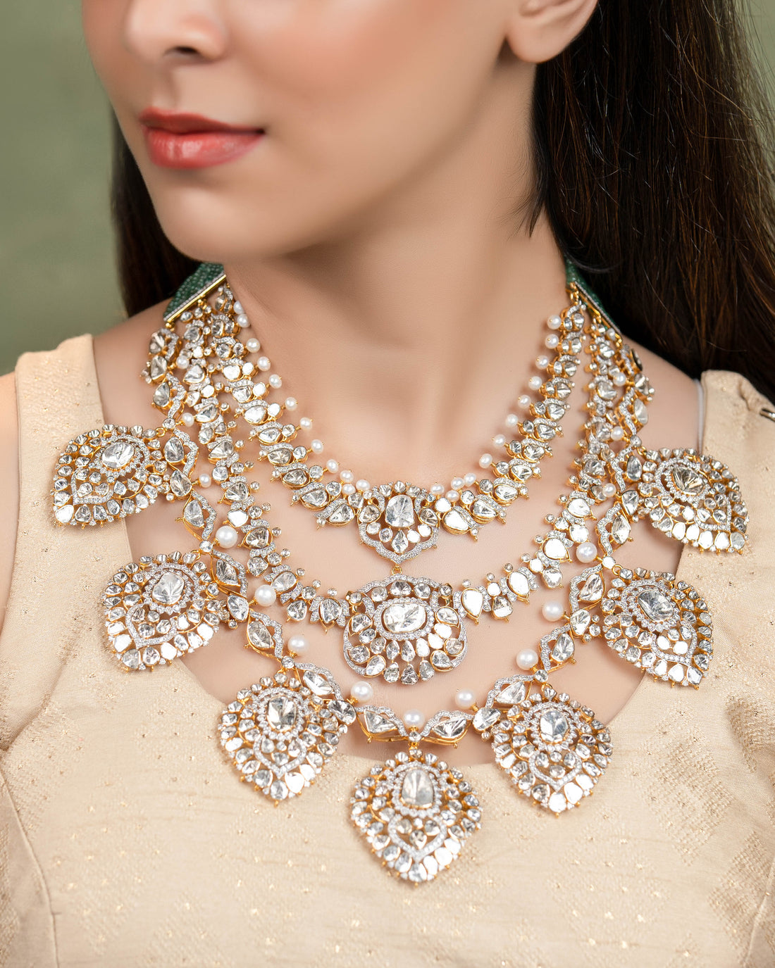 Samiya Polki And Diamond Necklace