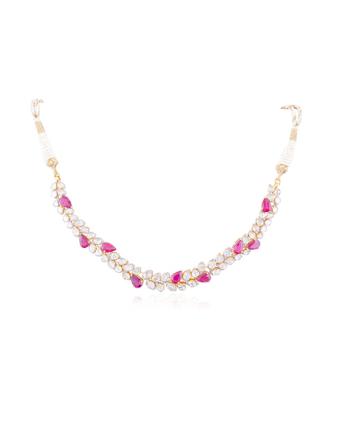 Saba Polki And Diamond Necklace