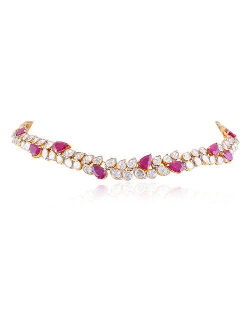 Saba Polki And Diamond Necklace