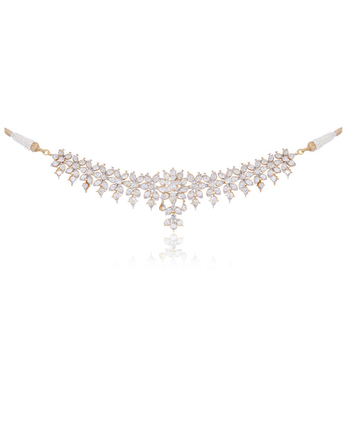 Zavera Polki And Diamond Necklace