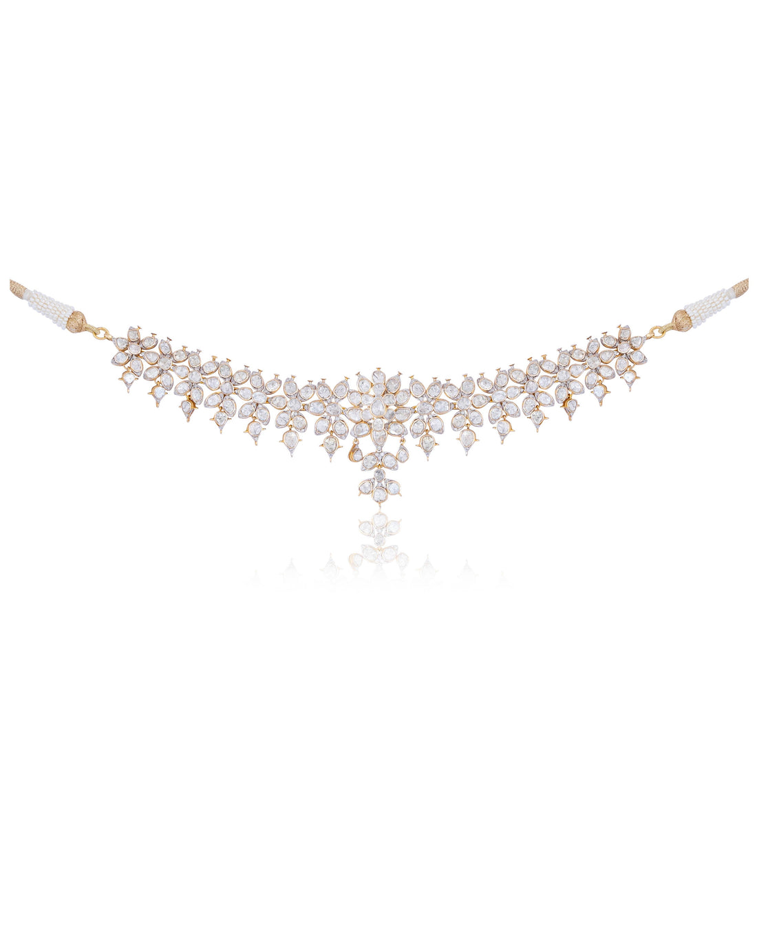 Zavera Polki And Diamond Necklace