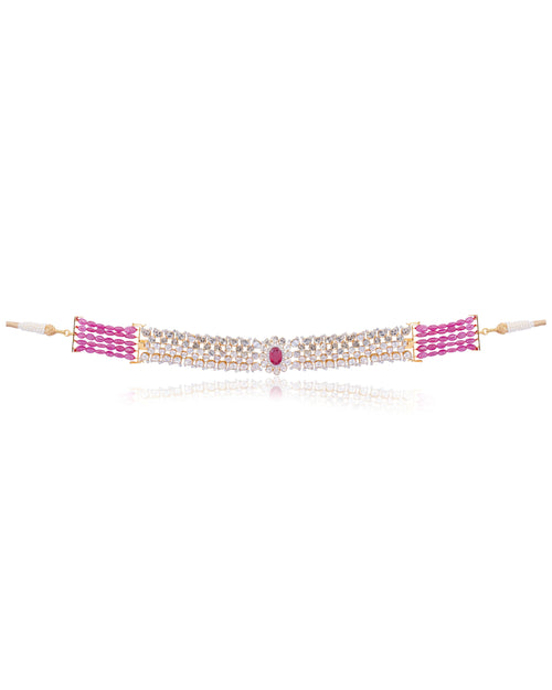 Anaya Polki And Diamond Necklace