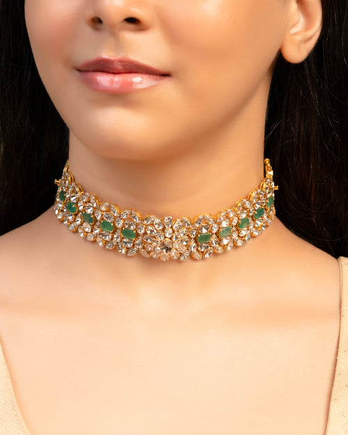 Tanuja Polki And Diamond Choker