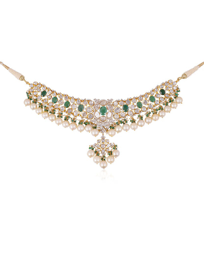 Sikha Polki And Diamond Necklace