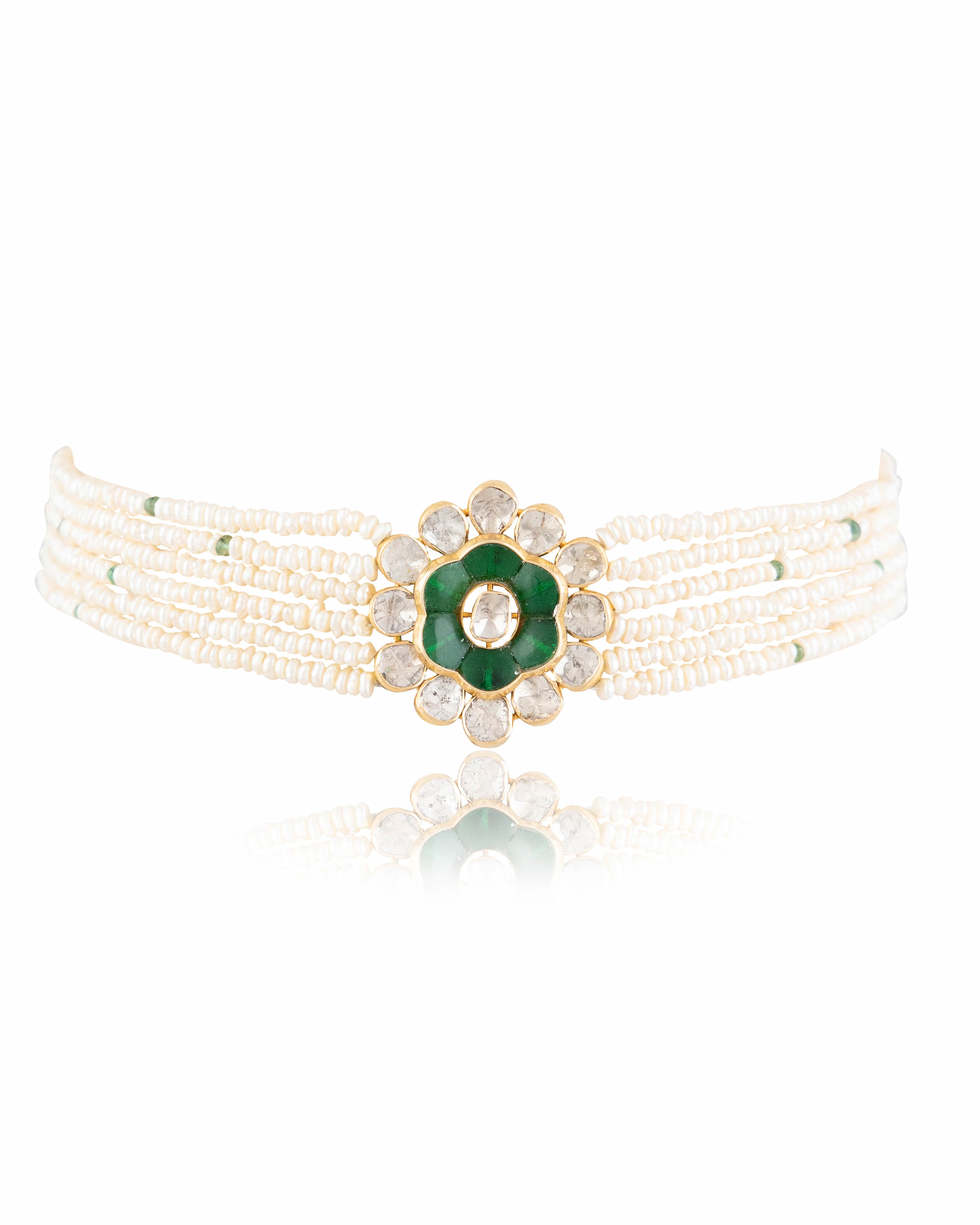 Anuja Polki Bead Choker